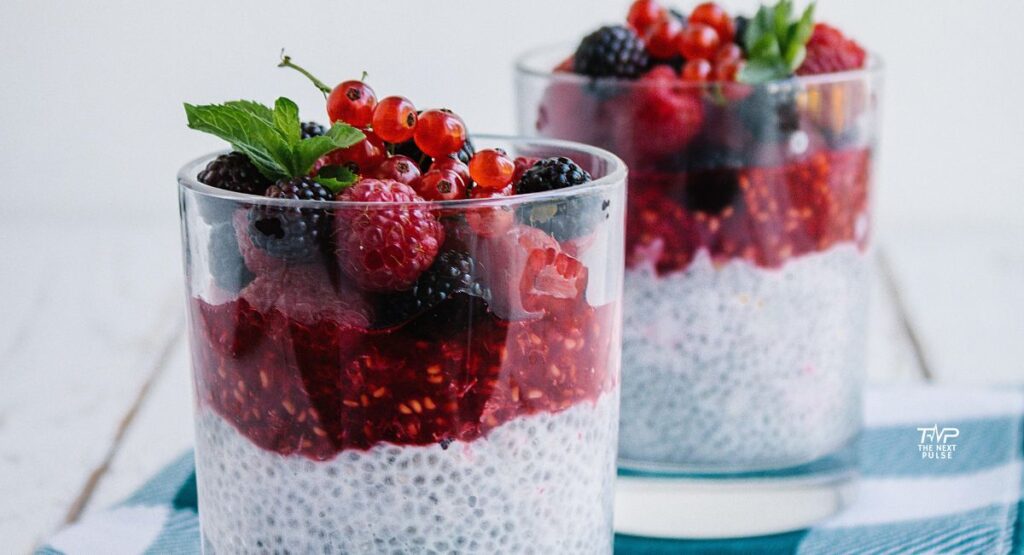 Keto Chia Pudding With Raspberries