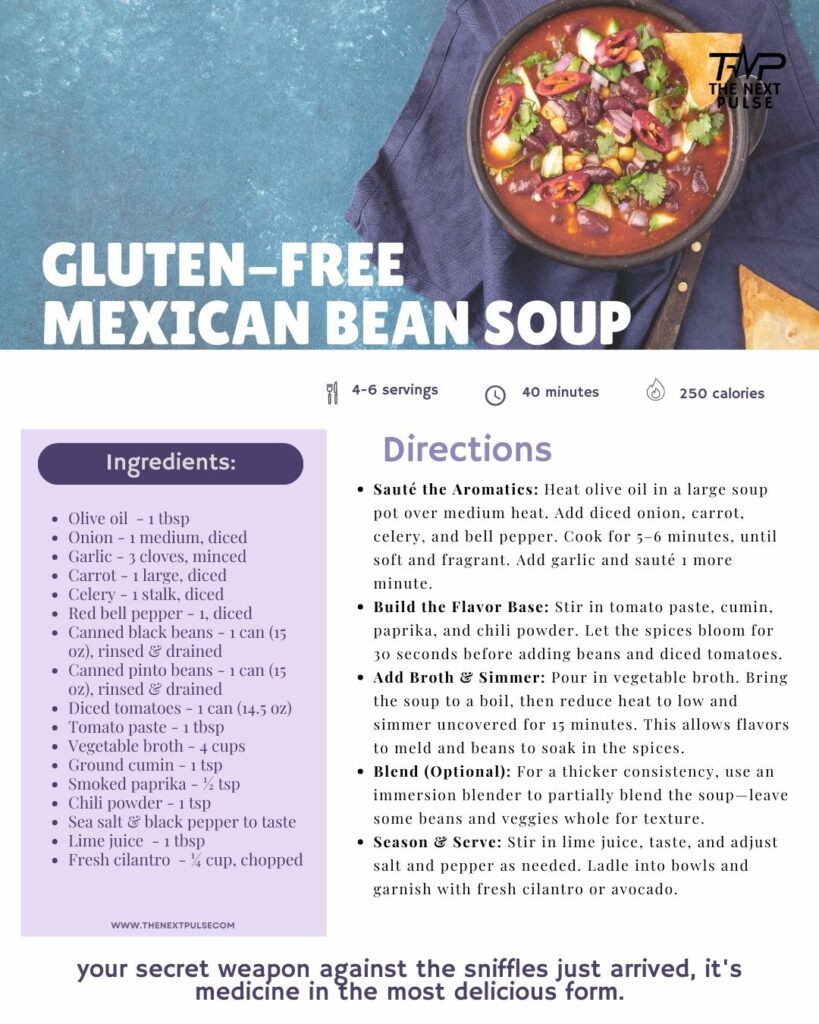 Gluten-Free Mexican Bean Soup Recipe
