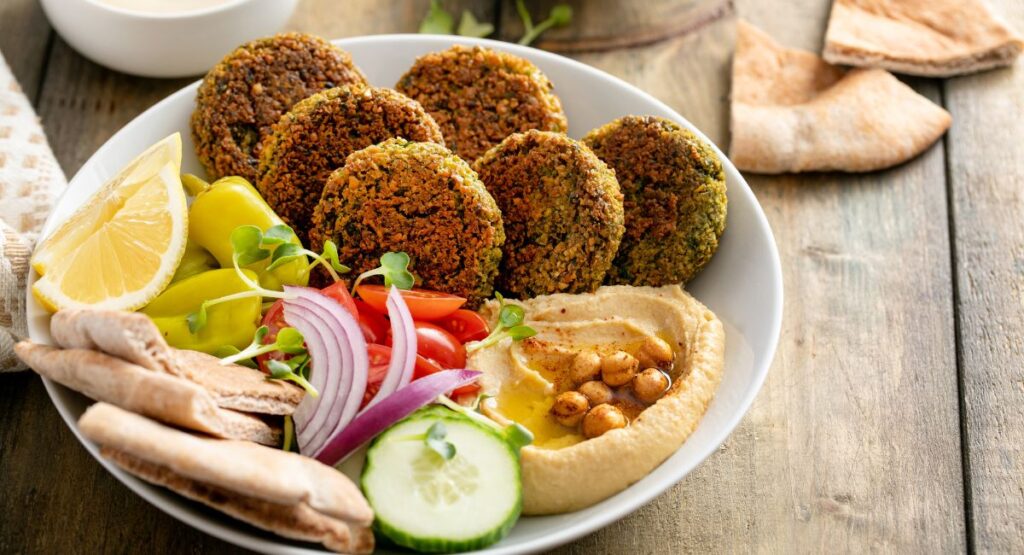 Crispy Baked Falafel Bowls with Hummus and Veggies – A Vegan Protein-Packed Mediterranean Meal 13 baked-falafel-bowl-with-humus-and-veggies