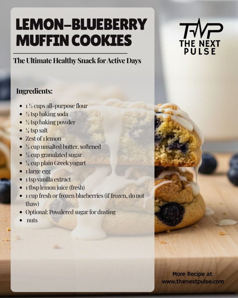 Lemon Blueberry Muffin Cookies Ingredients