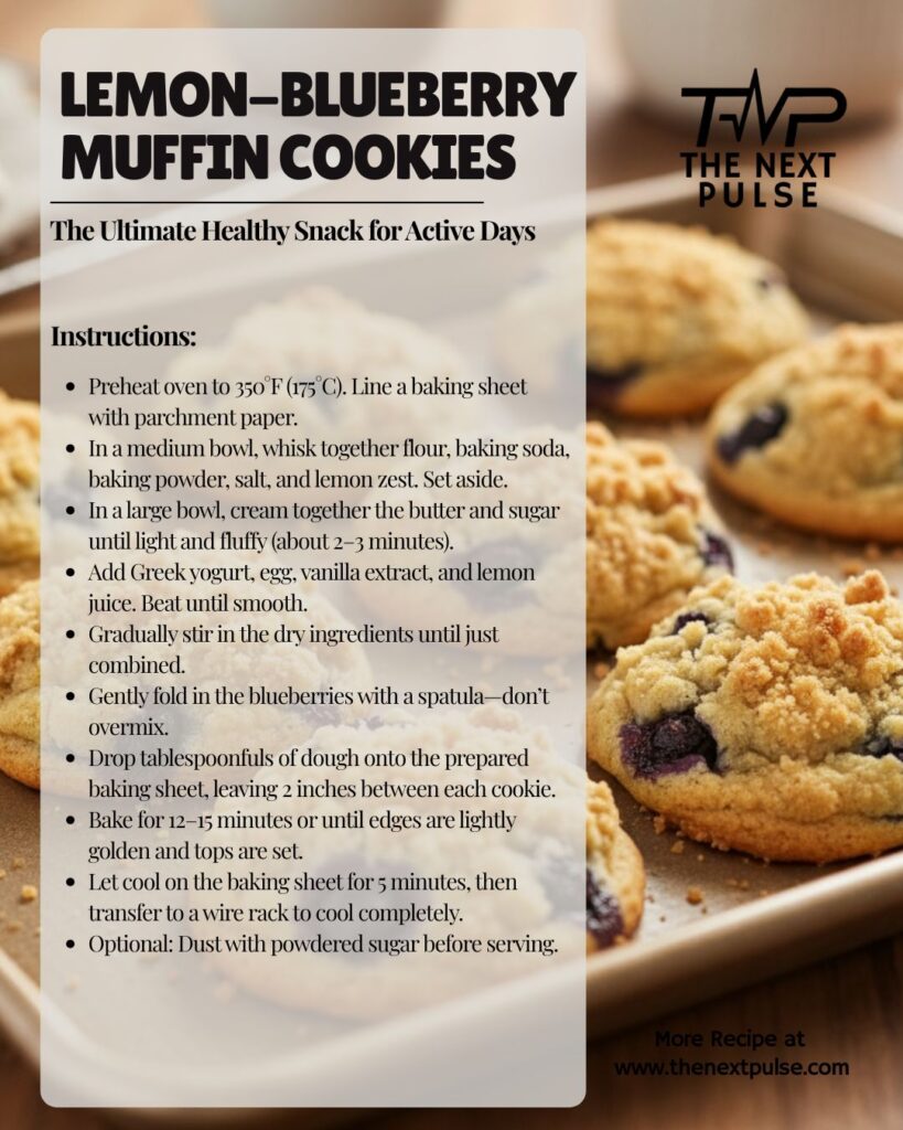 Blueberry Muffin Cookies Instructions