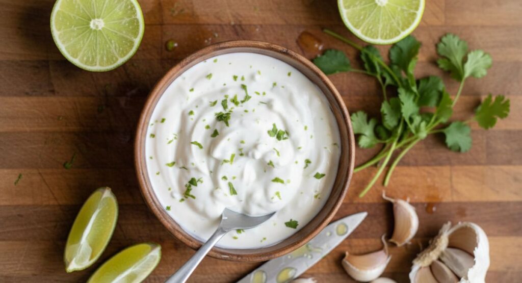 Cilantro Lime Crema Sauce