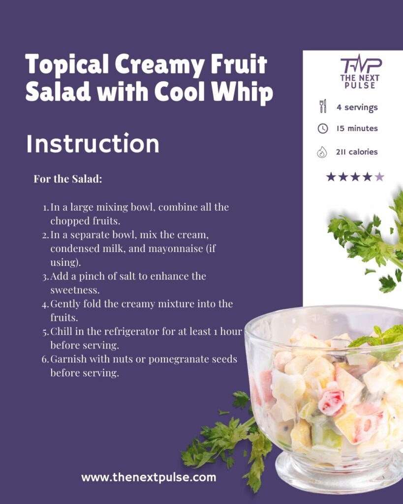 Creamy Fruit Salad with Cool Whip Instructions