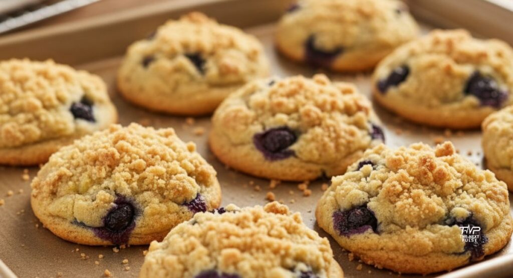 Crumbl Lemon Blueberry Muffin Cookies