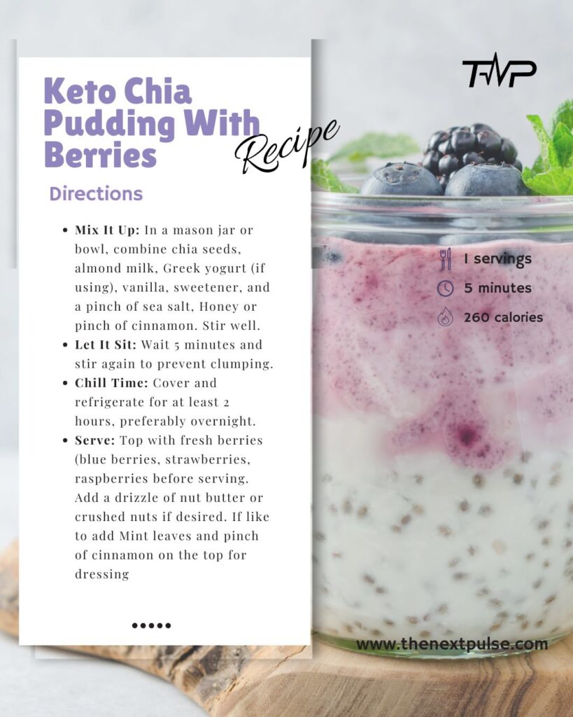 Keto Chia Pudding With Berries Directions