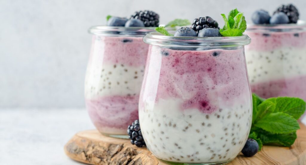 Keto Chia Pudding With Berries