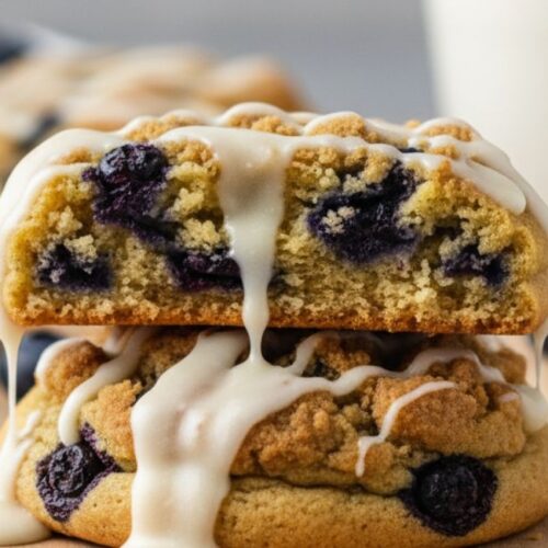 Lemon Blueberry Muffin Cookies