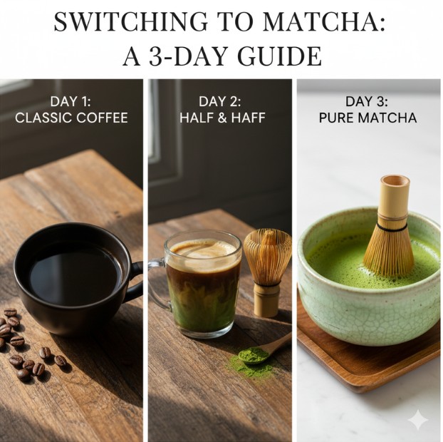 Matcha vs Coffee Switching Routine