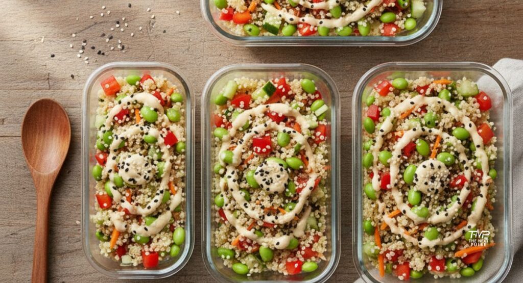 Quinoa Edamame Salad Container