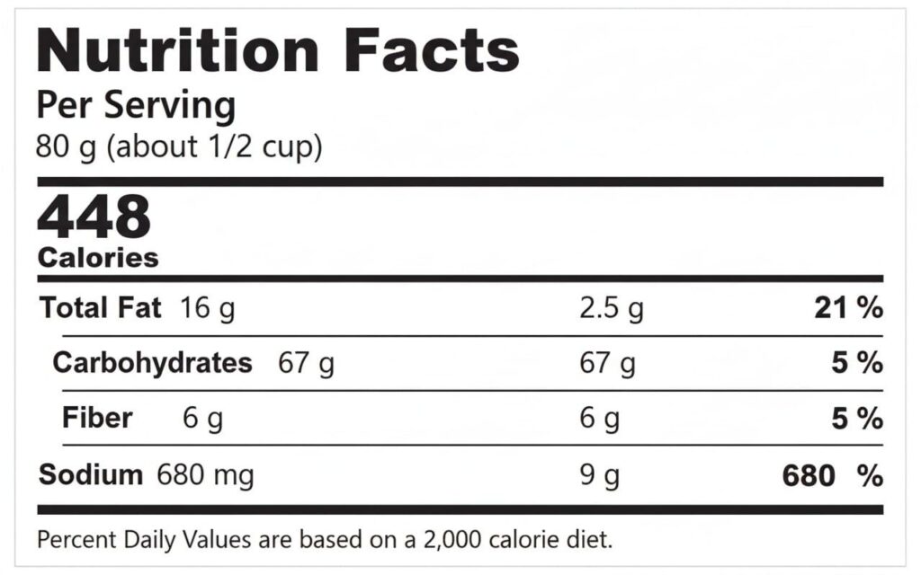 soba noodle salad nutrition facts