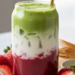 Strawberry Matcha Latte In 5 Min