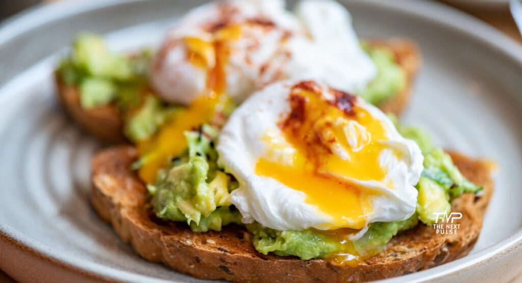 Avocado Egg Toast on Grain Bread