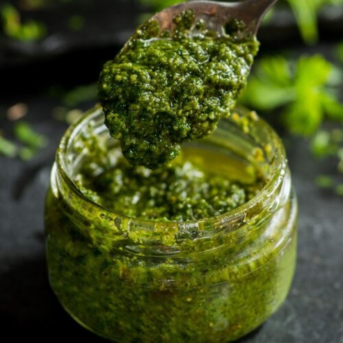 Homemade Basil Pesto Sauce
