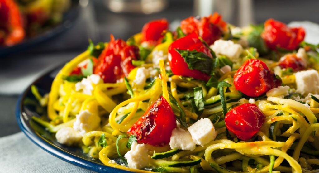 Low-Carb Homemade Pesto Zucchini Noodles with Cherry Tomatoes – A Fresh, Light & Gluten-Free Dinner 1 Homemade Pesto Zucchini Noodles with Cherry Tomatoes