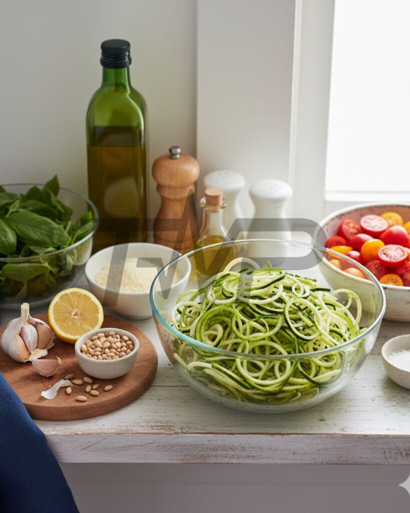 Pesto Zucchini Noodles Ingredients