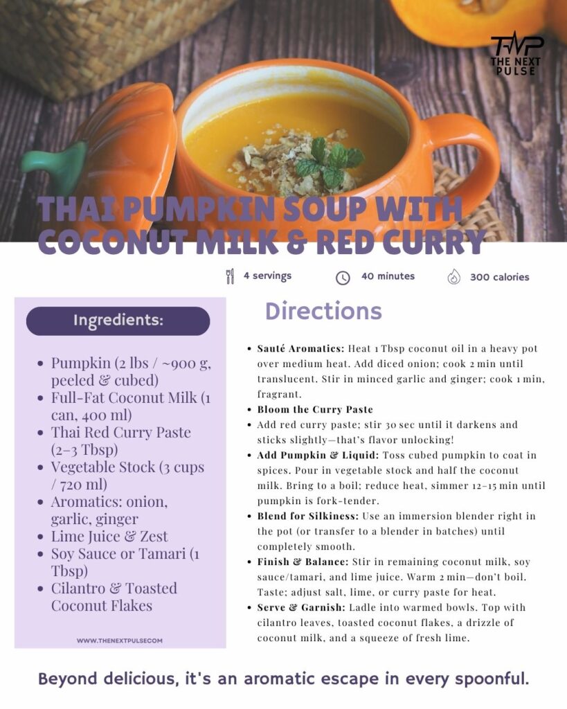 Thai Pumpkin Soup Ingredients