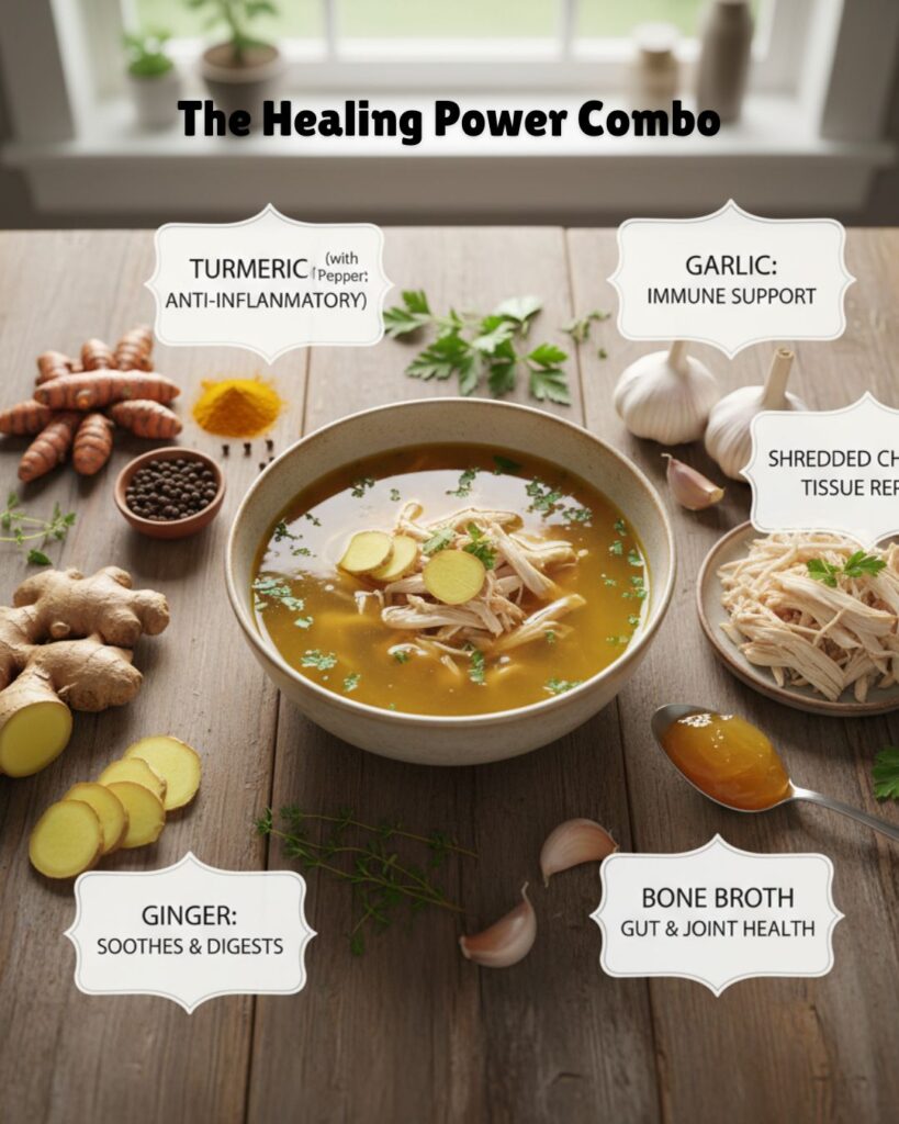 The Healing Power Combo Turmeric Chicken Soup