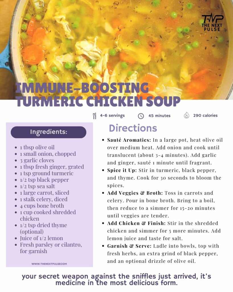 Turmeric Chicken Soup Recipe