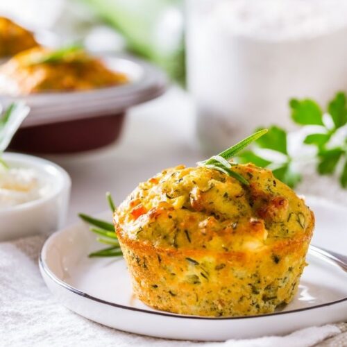 Vegan Zucchini Oat Muffins