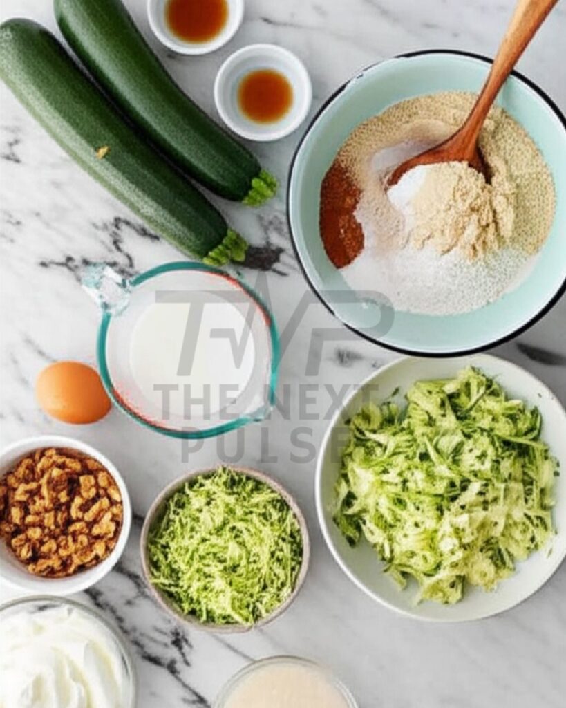 Zucchini Oat Muffins Recipe Ingredients